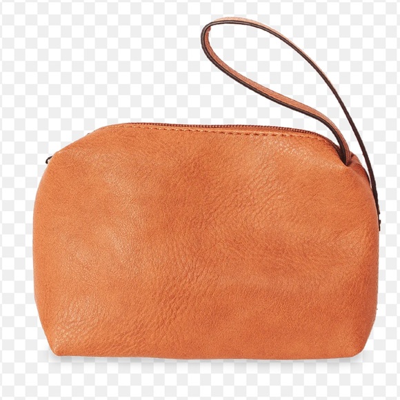 NWT “K•Carroll Orange Vegan Leather ZipUp Wristlet - Picture 12 of 12